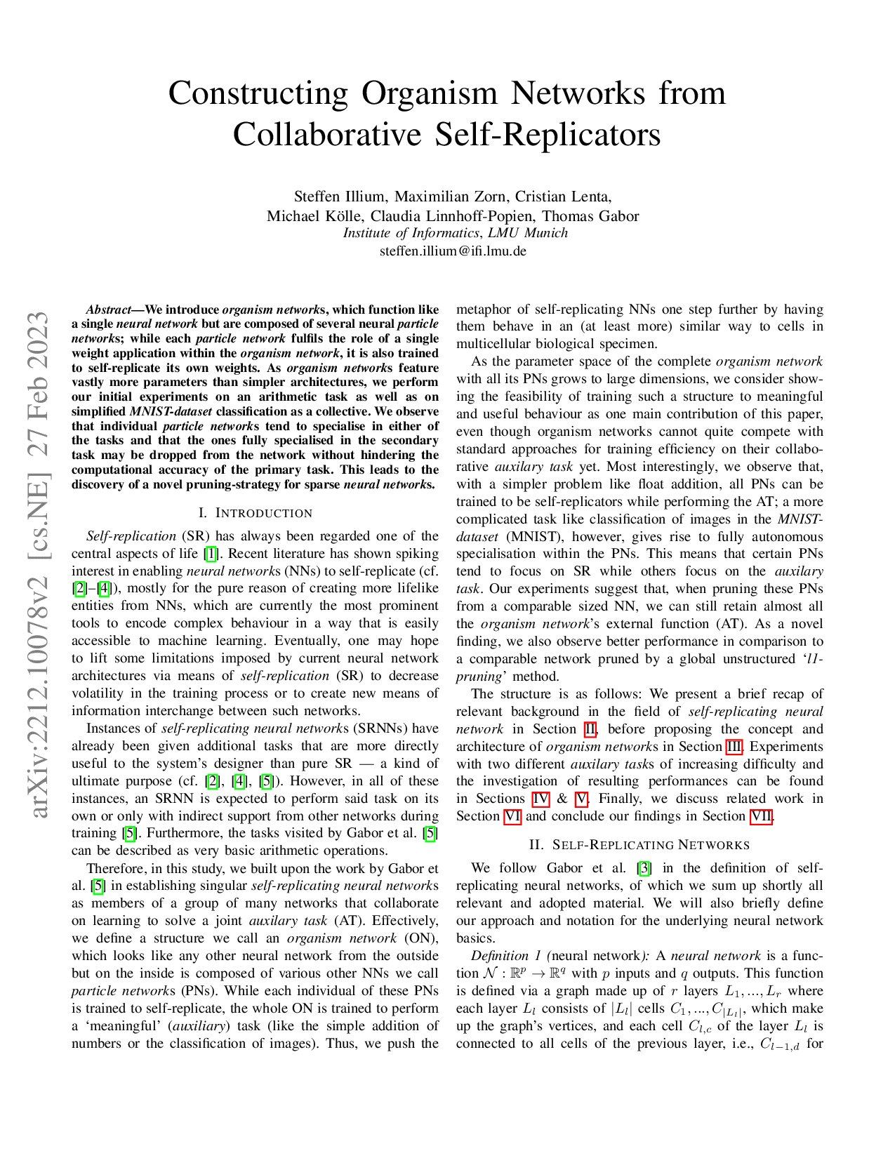 Preview for Constructing organism networks from collaborative self-replicators