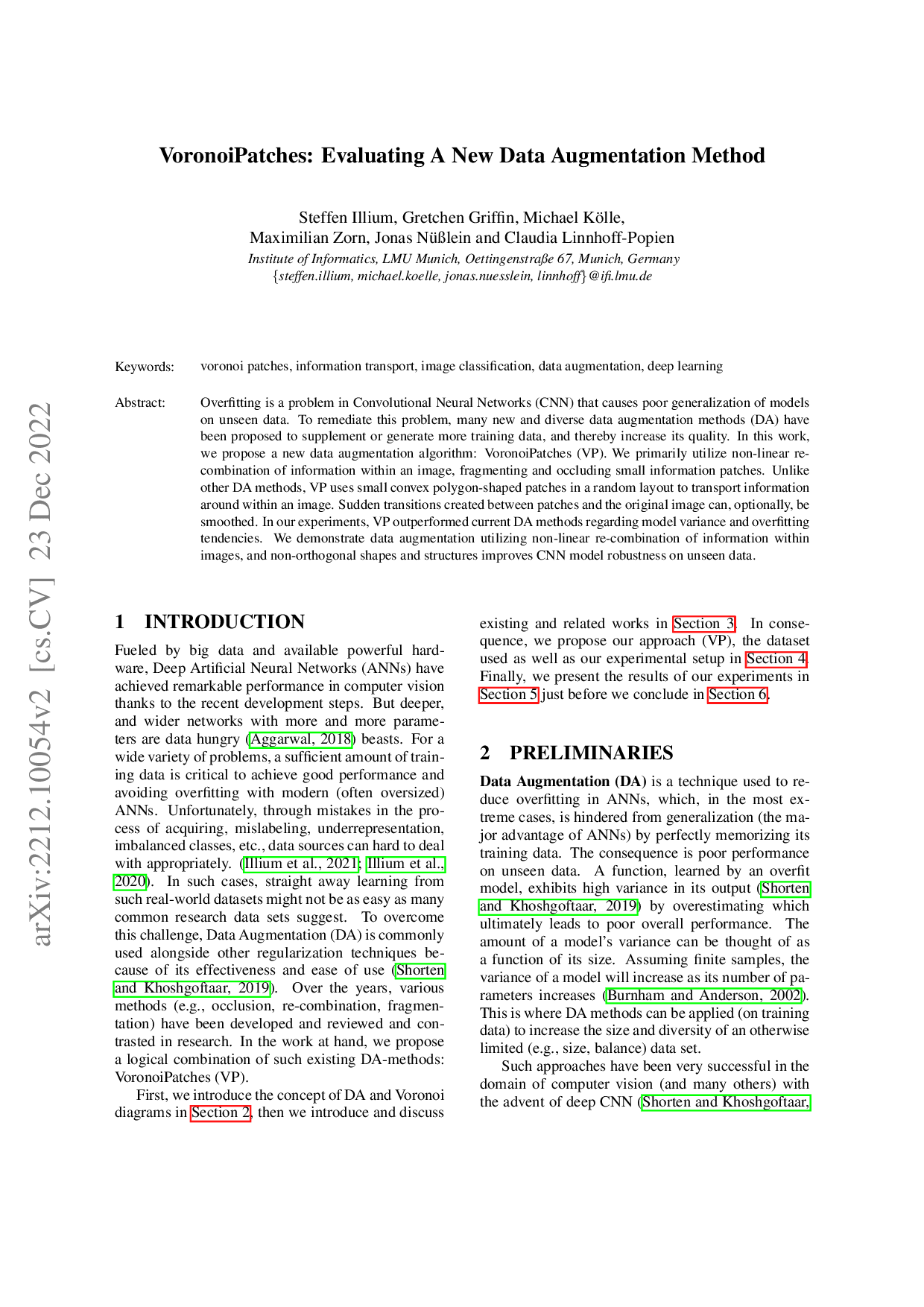 Preview for VoronoiPatches: Evaluating a new data augmentation method